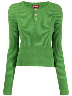 STAUD джемпер Artie с воротником на пуговицах