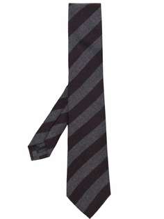 Canali полосатый галстук с заостренным концом