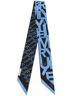 Mulberry Alphabet logo-print bag scarf