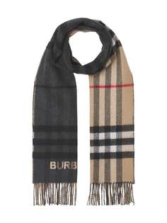 Burberry кашемировый шарф в клетку