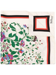 Mulberry Wildflower Duchesse silk scarf