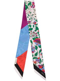 Mulberry Wildflower Duchesse-print bag scarf