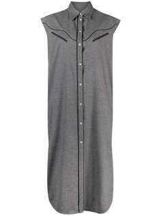 MM6 Maison Margiela contrasting-trim shirt dress