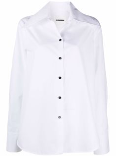 Jil Sander oversize-collar cotton shirt