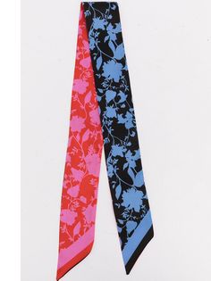 Mulberry Flora Silhouette-print bag scarf