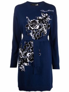 Love Moschino трикотажное платье с поясом