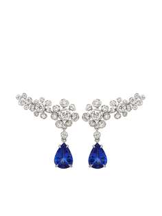 Annoushka серьги Maguerite из белого золота с бриллиантами и танзанитами