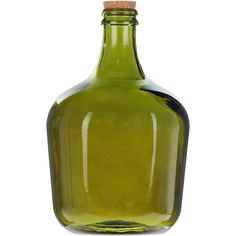 Бутылка декоративная San miguel темно-зеленая, 12 л