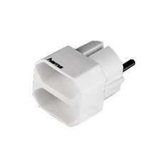 Адаптер-переходник Hama H-47631 (2 розетки) белый