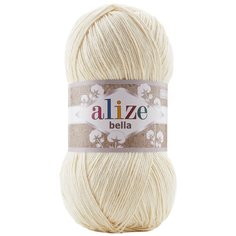 Пряжа для вязания Alize Bella 100 100гр. 360м.(100% хлопок) (1 молочный), 5 мотков