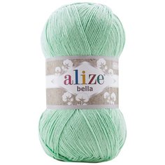 Пряжа для вязания Alize Bella 100 100гр. 360м.(100% хлопок) (266 зеленый (мята), 5 мотков