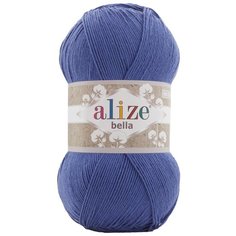 Пряжа для вязания Alize Bella 100 100гр. 360м.(100% хлопок) (333 ярко-синий), 5 мотков
