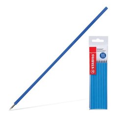 Стержни шариковые масляные STABILO "Performer", набор 10 шт., 135 мм, узел 0,7 мм, линия 0,38 мм, синие, 898/3-10-041