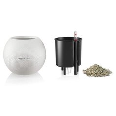 Кашпо Пуро 20 чёрный с системой автополива Lechuza