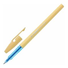 Ручка шариковая STABILO "Liner Pastel", СИНЯЯ, корпус ванильный, узел 0,7 мм, линия письма 0,3 мм, 808FP1041-5, 7 шт.