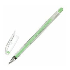 Ручка гелевая CROWN "Hi-Jell Pastel", ЗЕЛЕНАЯ ПАСТЕЛЬ, узел 0,8 мм, линия письма 0,5 мм, HJR-500P, 7 шт.