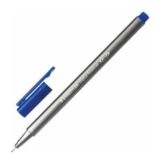 Ручка капиллярная (линер) STAEDTLER "Triplus Fineliner", СИНЯЯ, трехгранная, линия письма 0,3 мм, 334-3, 3 шт.