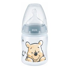 Бутылочка NUK First Choice+ Disney Винни пластик 150 мл, соска силикон М 0+, голубой