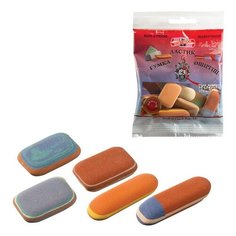 Набор ластиков KOH-I-NOOR 50 г, цвет и форма ассорти, натуральный каучук, 6510005010PSRU, 3 шт.