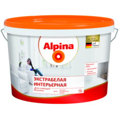 Краска поливинилацетатэтиленовая Alpina Экстрабелая интерьерная матовая Экстра Белый 2.5 л