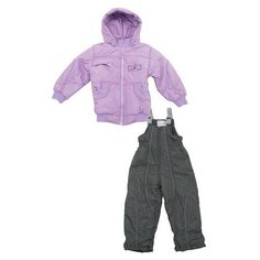 Комплект с полукомбинезоном LEO 0906 размер 92, сиреневый/серый Лео