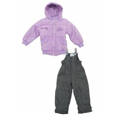 Комплект с полукомбинезоном LEO 0906 размер 98, сиреневый/серый Лео