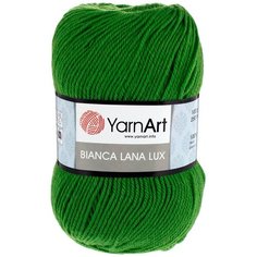 Пряжа YarnArt Bianca 100гр 240м (100% шерсть) (865 зеленое яблоко) 5 шт
