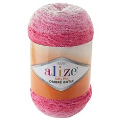Пряжа Alize Softy Plus Ombre Batik 500гр. 600м. (100% микрополиэстер) (7283 розовый)