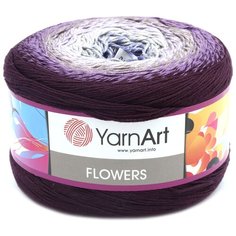 Пряжа YarnArt Flowers 250гр 1000м (55% хлопок, 45% полиакрил) (278 секционный) 2 шт