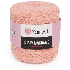 Пряжа YarnArt Curly Macrame 500гр 195м (60% хлопок, 40% вискоза и полиэстер) (767 коралловый) 2 шт