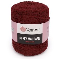 Пряжа YarnArt Curly Macrame 500гр 195м (60% хлопок, 40% вискоза и полиэстер) (781 бордо) 2 шт