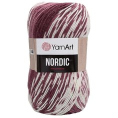 Пряжа YarnArt Nordic 150гр 510м (20% шерсть, 80% акрил) (665 меландж) 3 шт