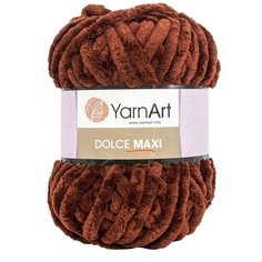Пряжа YarnArt Dolce Maxi 200гр 70м (100% микрополиэстер) (775 т-коричневый) 2 шт