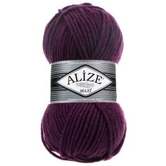 Пряжа ALIZE Superlana maxi 100гр. 100м. (75% акрил, 25%шерсть) ТУ (111 фиолетовый) 5 шт
