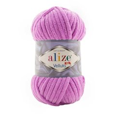 Пряжа Alize Velluto 100гр. 68м. (100% микрополиэстер) (378 орхидея) 5 шт