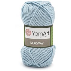 Пряжа YarnArt Norway 100гр 105м (100% акрил) (09 голубой) 5 шт