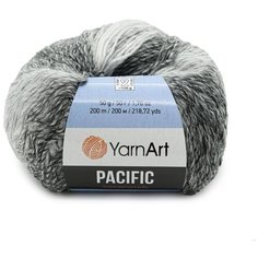 Пряжа YarnArt Pacific 50гр 200м (20% шерсть, 80% акрил) (300 меланж) 10 шт