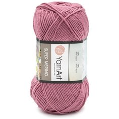 Пряжа YarnArt Super Merino 100гр 300м (25% шерсть, 75% акрил) (275 пыльная роза) 5 шт