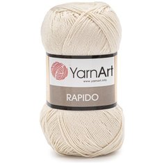 Пряжа YarnArt Rapido 100гр 350м (100% микрофибра акрил) (673 кремовый) 5 шт