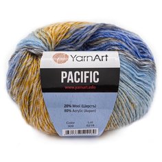 Пряжа YarnArt Pacific 50гр 200м (20% шерсть, 80% акрил) (309 меланж) 10 шт
