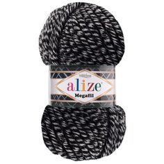 Пряжа ALIZE SUPERLANA MEGAFIL 100гр. 55м (25% Шерсть - 75% Aкрил) (601 DUE) 5 шт