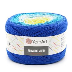 Пряжа YarnArt Flowers Vivid 250гр 1000м (55% хлопок, 45% полиакрил) (510 секционный) 2 шт