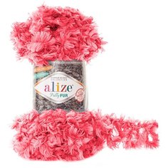 Пряжа Alize Puffy Fur 100гр. 6м. (100% полиэстер) (6115 секционный) 5 мотков