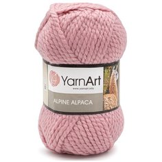 Пряжа YarnArt Alpine Alpaca 150гр 120м (30% альпака, 10% шерсть, 60% акрил) (445 розовый) 3 шт