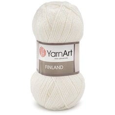 Пряжа YarnArt Finland 100гр 200м (100% акрил) (150 белый) 5 шт
