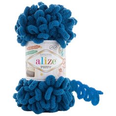 Пряжа Alize Puffy 100г 9м (100% микрополиэстер) (646 петроль) 5 мотков