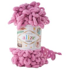 Пряжа Alize Puffy 100г 9м (100% микрополиэстер) (98 сухая роза) 5 мотков