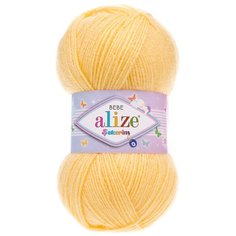 Пряжа ALIZE SEKERIM BEBE 100гр. 320м (100% акрил) (187 светло-желтый), 5 мотков