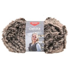 Пряжа Red Heart Calista 100гр 60м (100% полиэстер) (00008 коричневый меланж) 5 шт