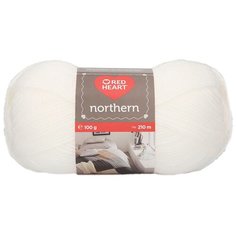 Пряжа Red Heart Northern 100гр 210м (100% акрил) (08200 белый) 5 шт